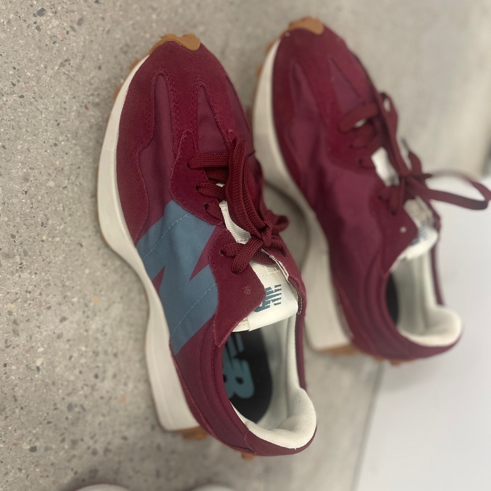 New Balance Maroon and Blue Athletic Shoes